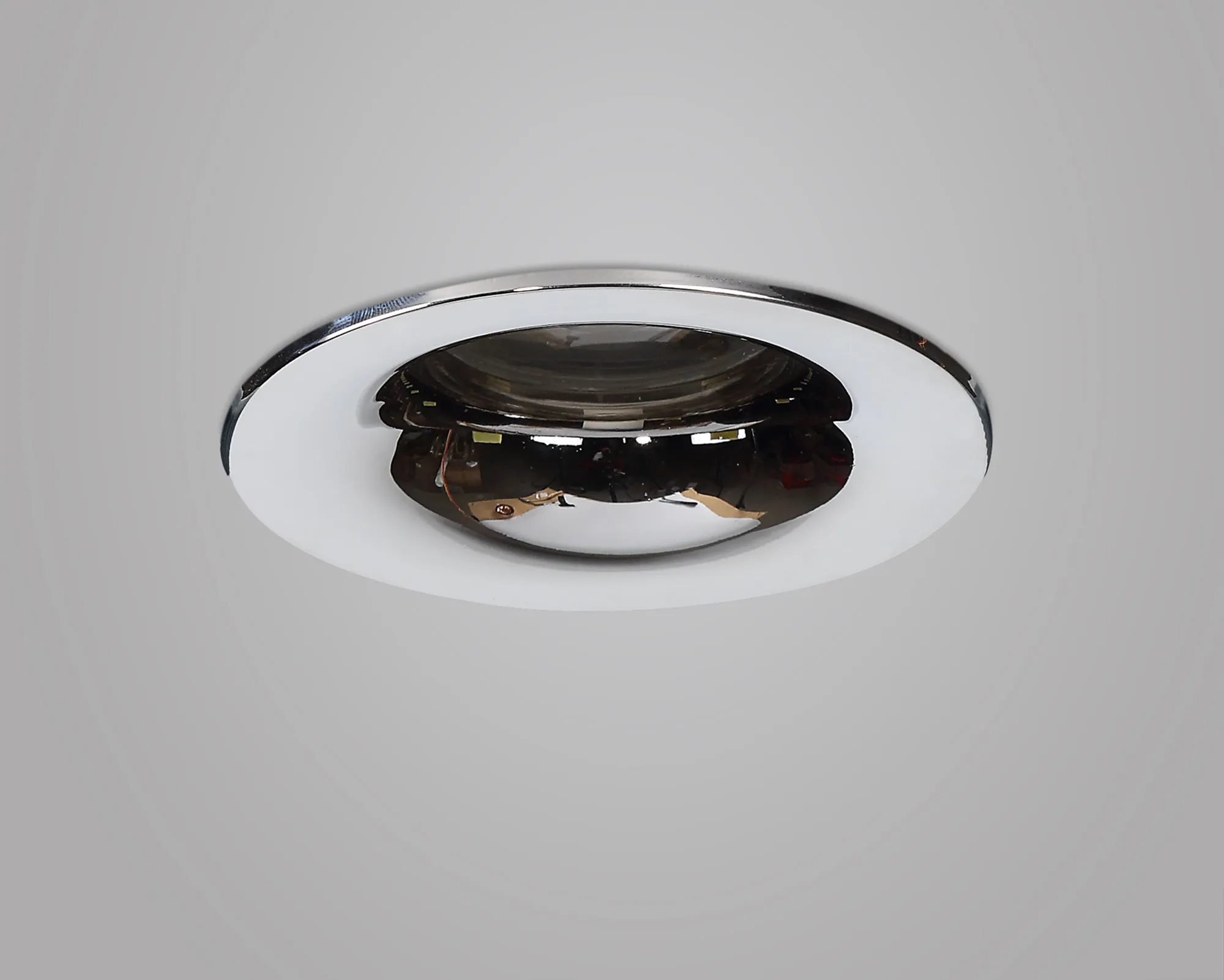 Bruve GU10 Recessed Round Polished Chrome IP65 Downlighter, Cut-Out 68mm DX200402  Dlux Bruve IP65